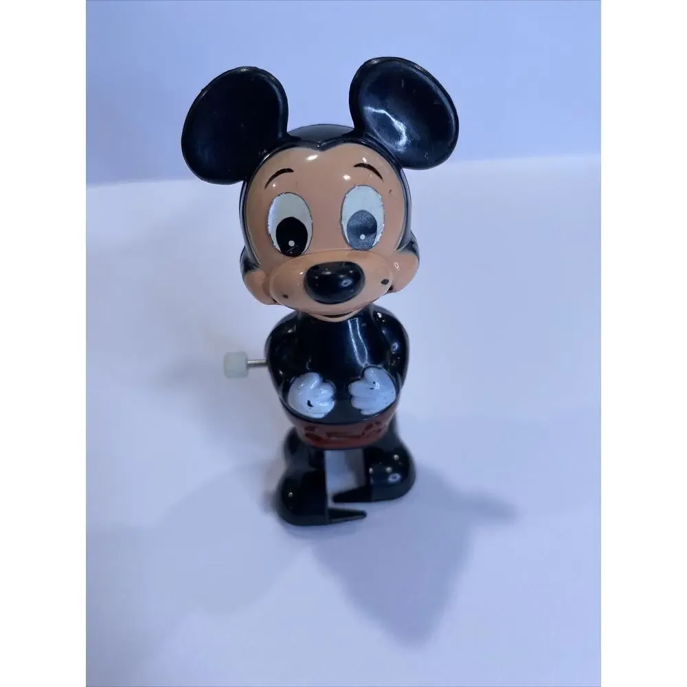 VINTAGE TOMY Wind-Up Plastic Toys Mickey Mouse 1977 78 79 Skating Girl Truck
